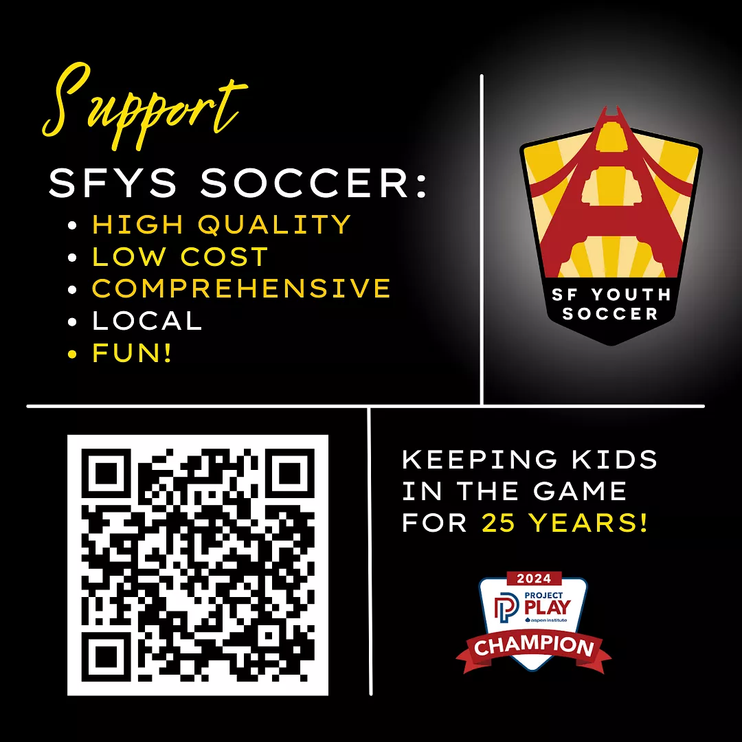 Donate to support SF Youth Soccer youth sport and leadership programming